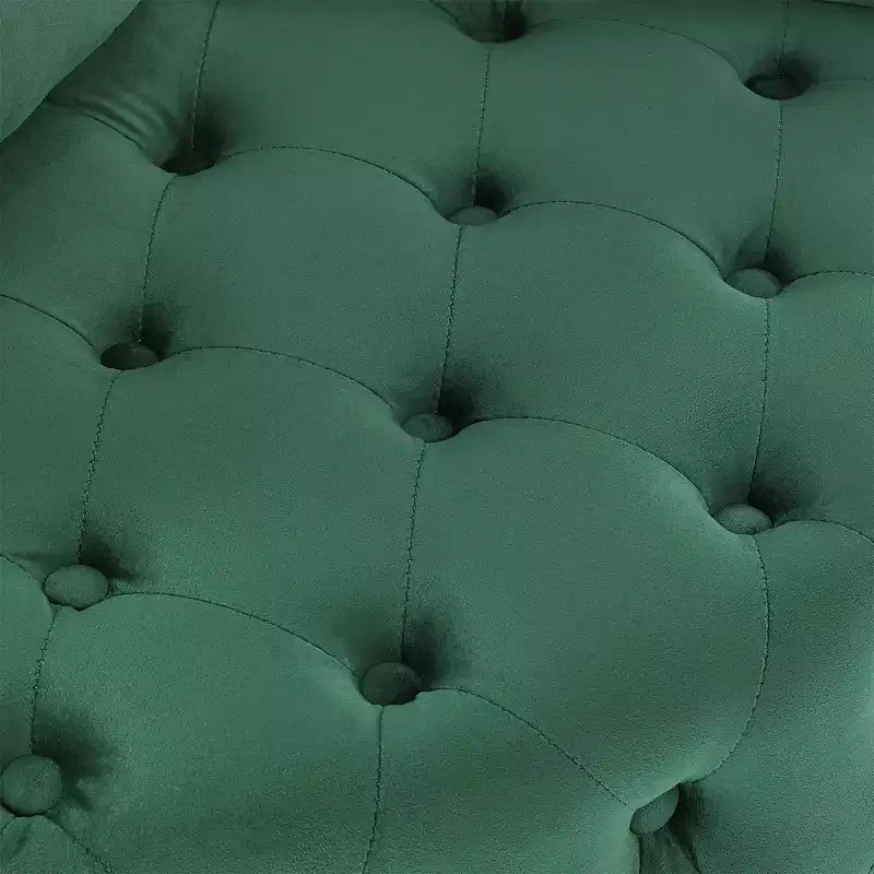 Fauteuil pivotant de salon en velours, avec capitonnage et roulettes mobiles, incluant 3 oreillers, noir