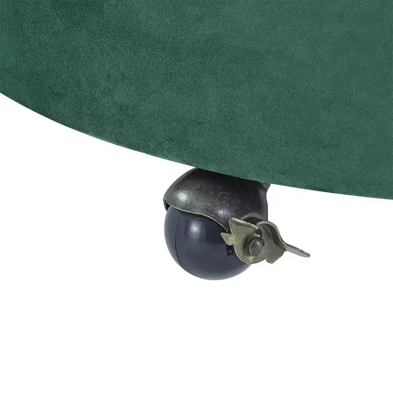 Fauteuil pivotant de salon en velours, avec capitonnage et roulettes mobiles, incluant 3 oreillers, noir