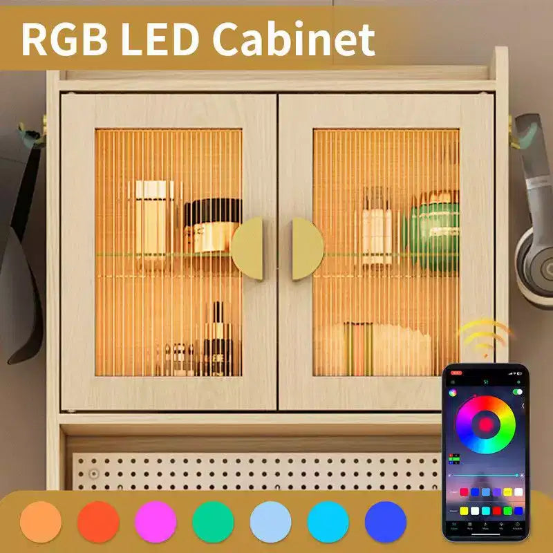 Ensemble de coiffeuse Karl avec lumières LED et prises de courant