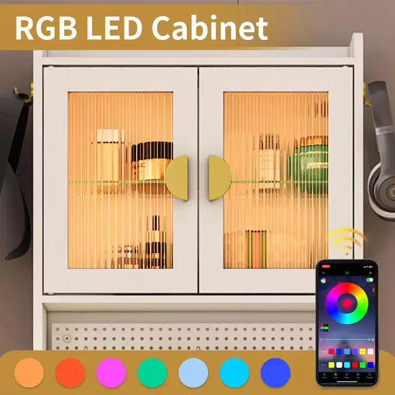 Ensemble de coiffeuse Karl avec lumières LED et prises de courant