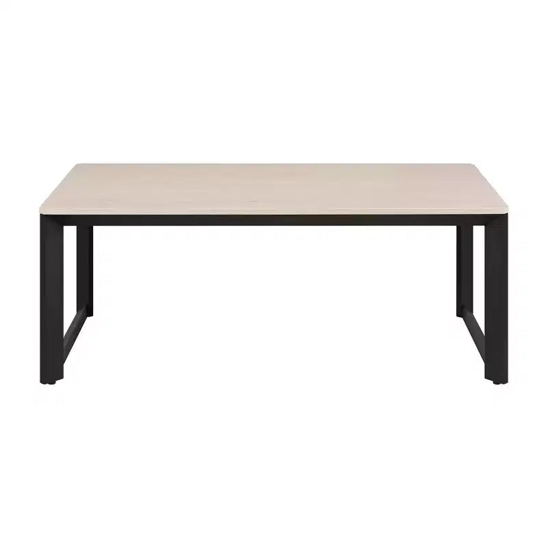 Table basse industrielle Rosary Blenn, piètement métallique triangulaire
