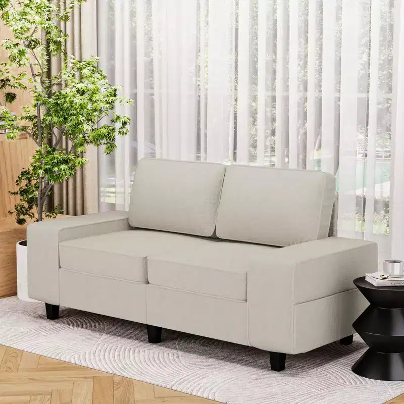 Causeuse d'intérieur de style moderne Uptiot avec poches latérales