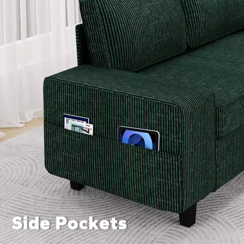 Causeuse d'intérieur de style moderne Uptiot avec poches latérales