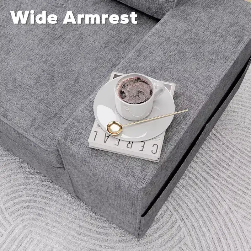 Causeuse d'intérieur de style moderne Uptiot avec poches latérales