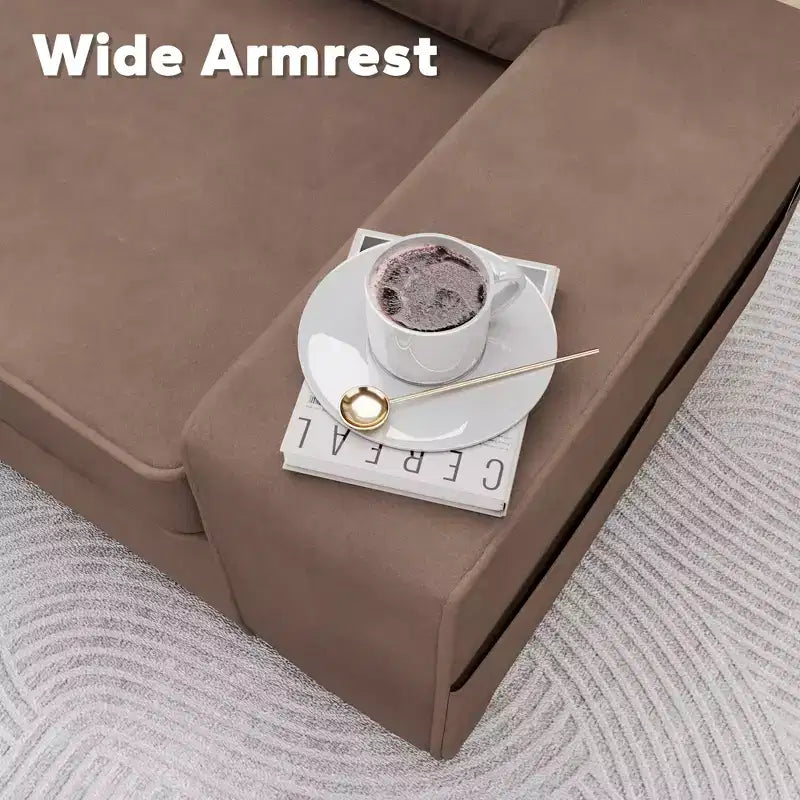 Causeuse d'intérieur de style moderne Uptiot avec poches latérales