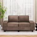 Uptiot Modern Style Indoor Loveseat With Side Pockets