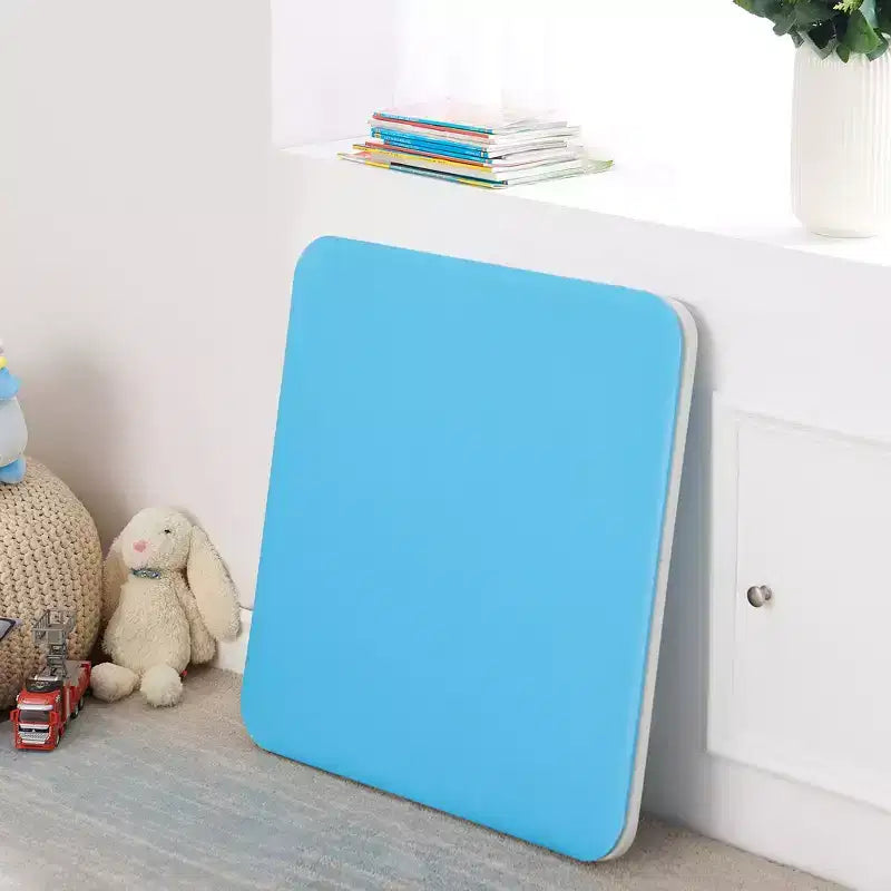 VECELO Table et Chaises Pliantes pour Enfants avec Coussin Rembourré Doux, Pliables et Portables, Colorées