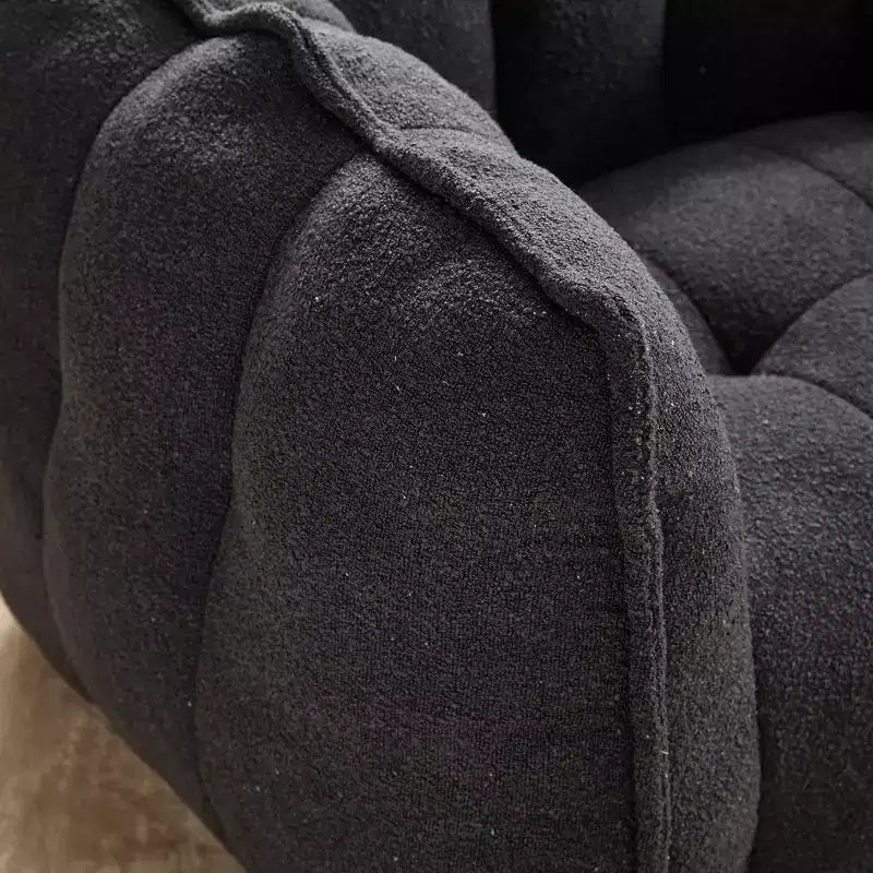 Fauteuil poire souple en mousse (copeaux) haute résilience pour salon et chambre à coucher