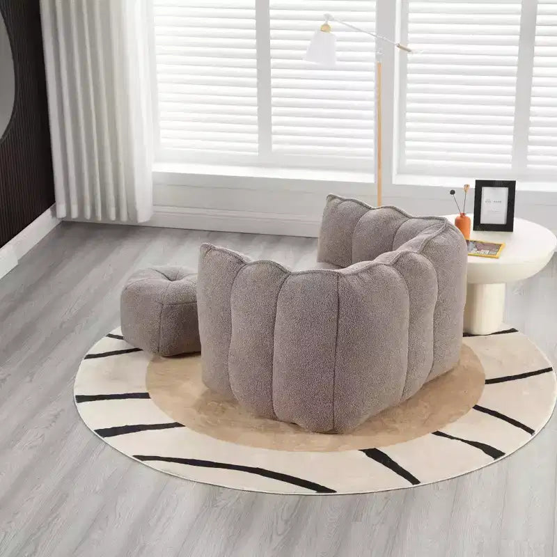 Fauteuil poire souple en mousse (copeaux) haute résilience pour salon et chambre à coucher
