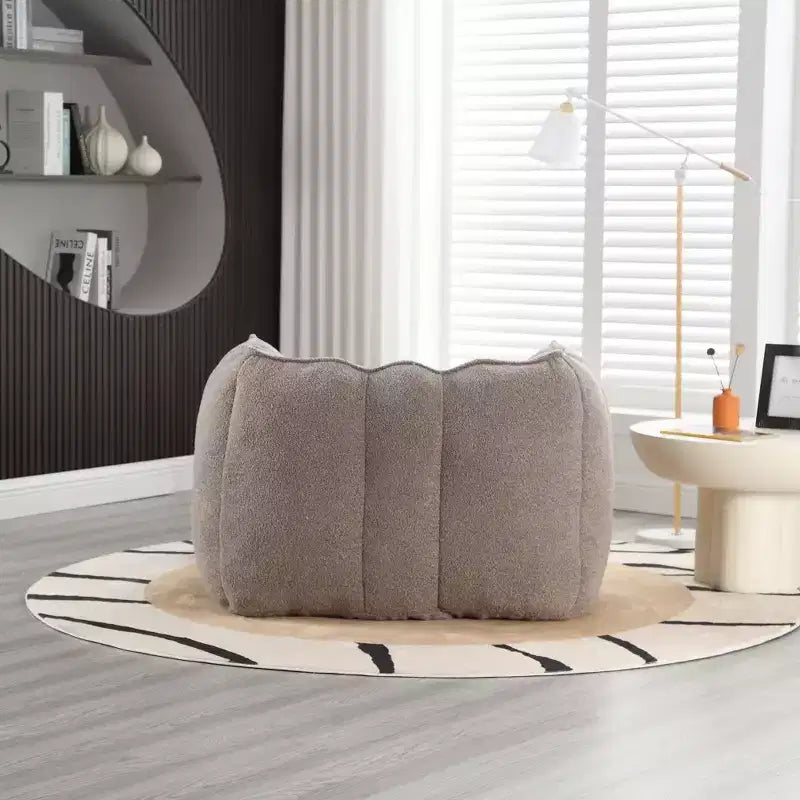 Fauteuil poire souple en mousse (copeaux) haute résilience pour salon et chambre à coucher