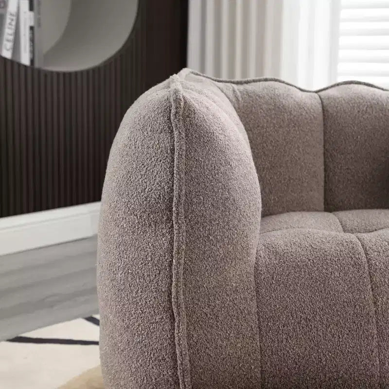 Fauteuil poire souple en mousse (copeaux) haute résilience pour salon et chambre à coucher