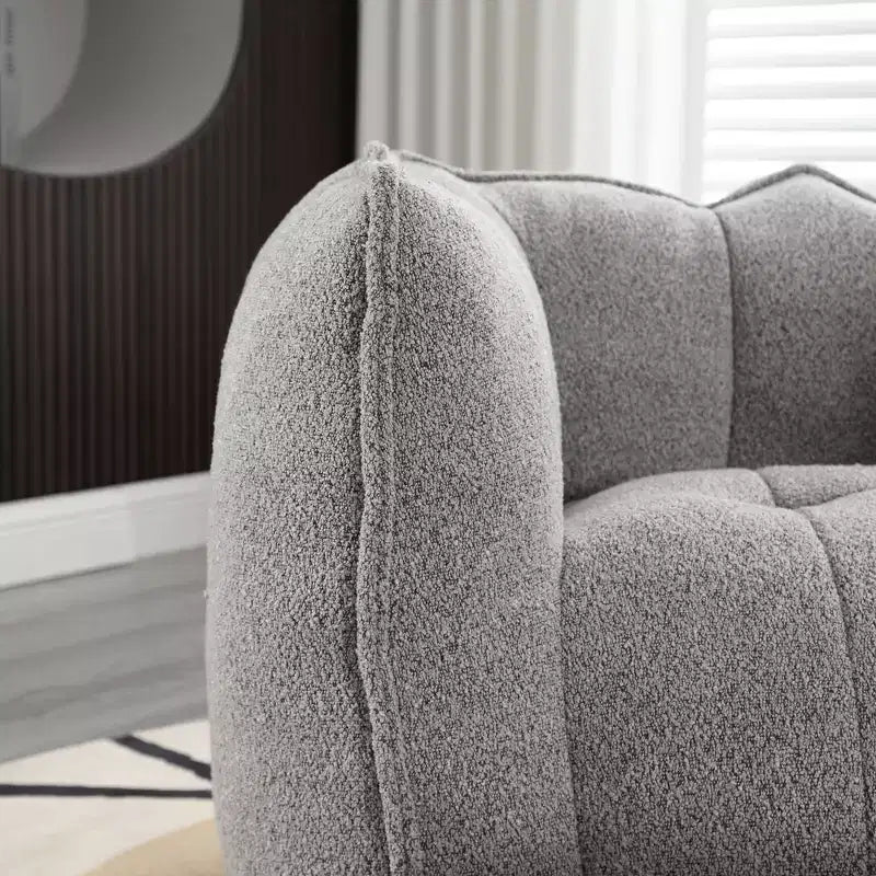 Fauteuil poire souple en mousse (copeaux) haute résilience pour salon et chambre à coucher