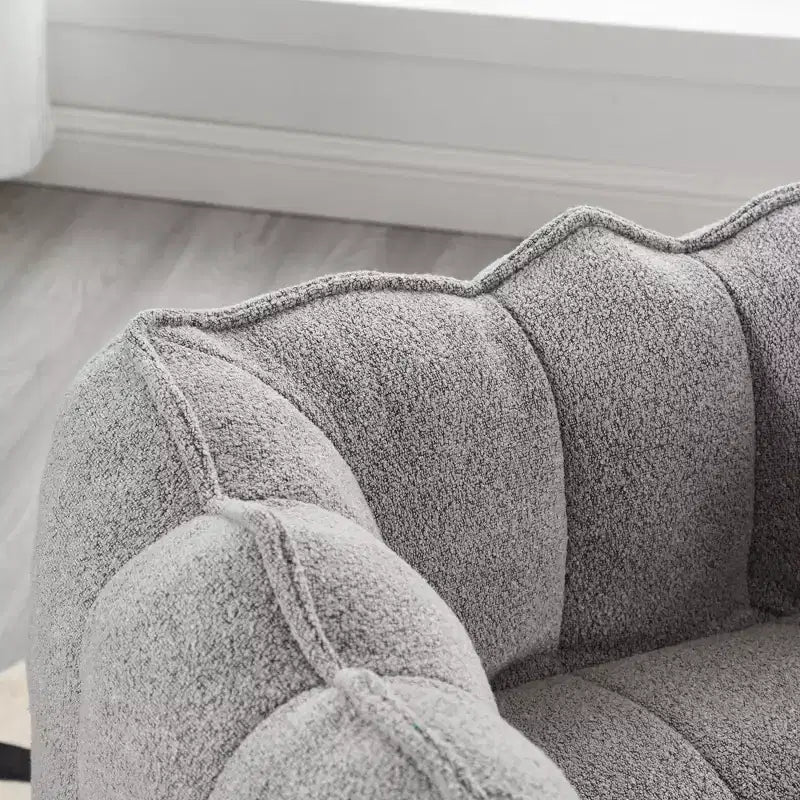 Fauteuil poire souple en mousse (copeaux) haute résilience pour salon et chambre à coucher