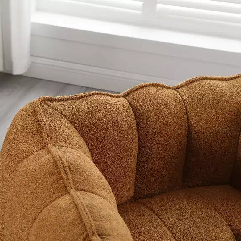Fauteuil poire souple en mousse (copeaux) haute résilience pour salon et chambre à coucher