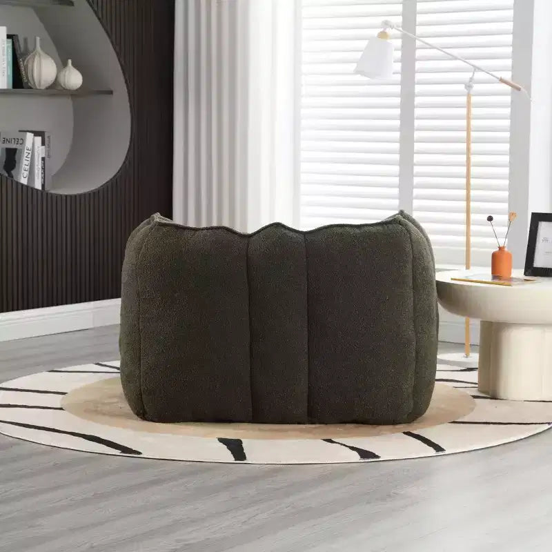 Fauteuil poire souple en mousse (copeaux) haute résilience pour salon et chambre à coucher