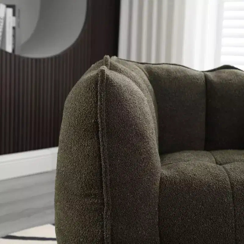 Fauteuil poire souple en mousse (copeaux) haute résilience pour salon et chambre à coucher