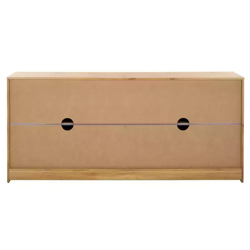 Bahut/Meuble TV 4 Portes Conall - MED3102 - Chêne - Safavieh