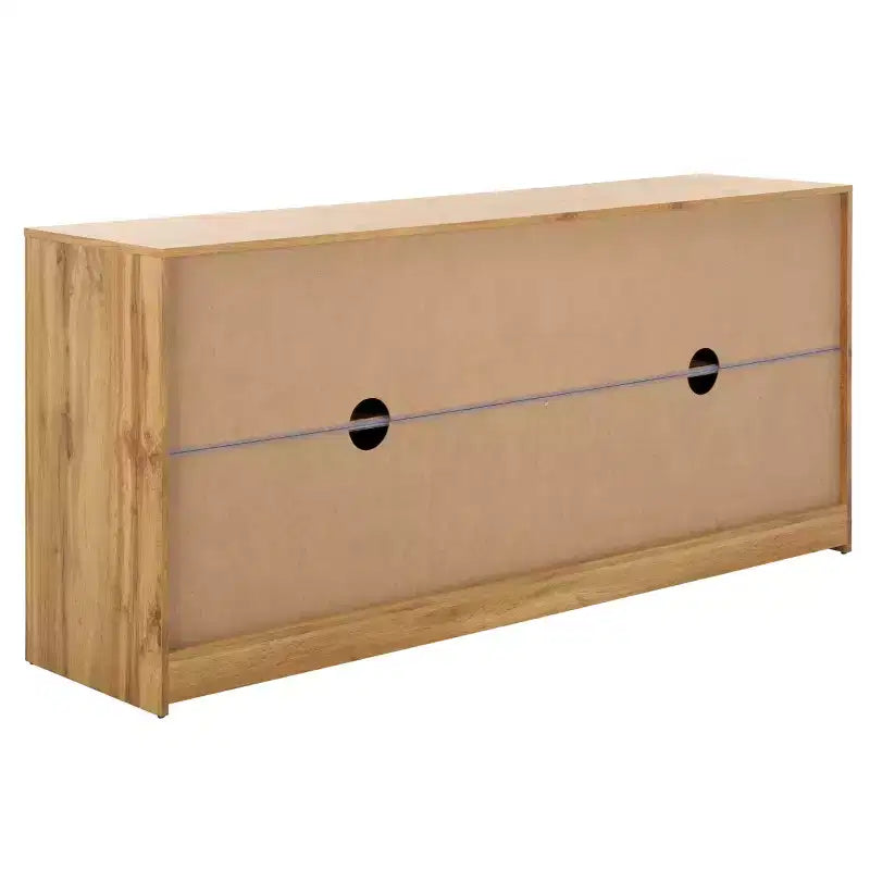 Bahut/Meuble TV 4 Portes Conall - MED3102 - Chêne - Safavieh