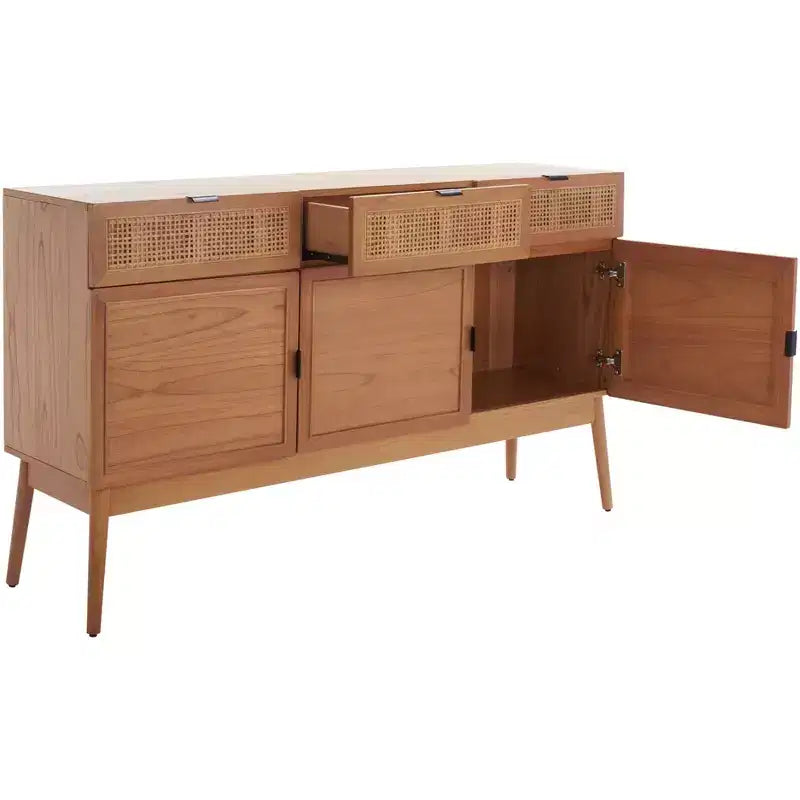 Buffet 3 tiroirs 3 portes Suri - MED5004 - Naturel - Safavieh