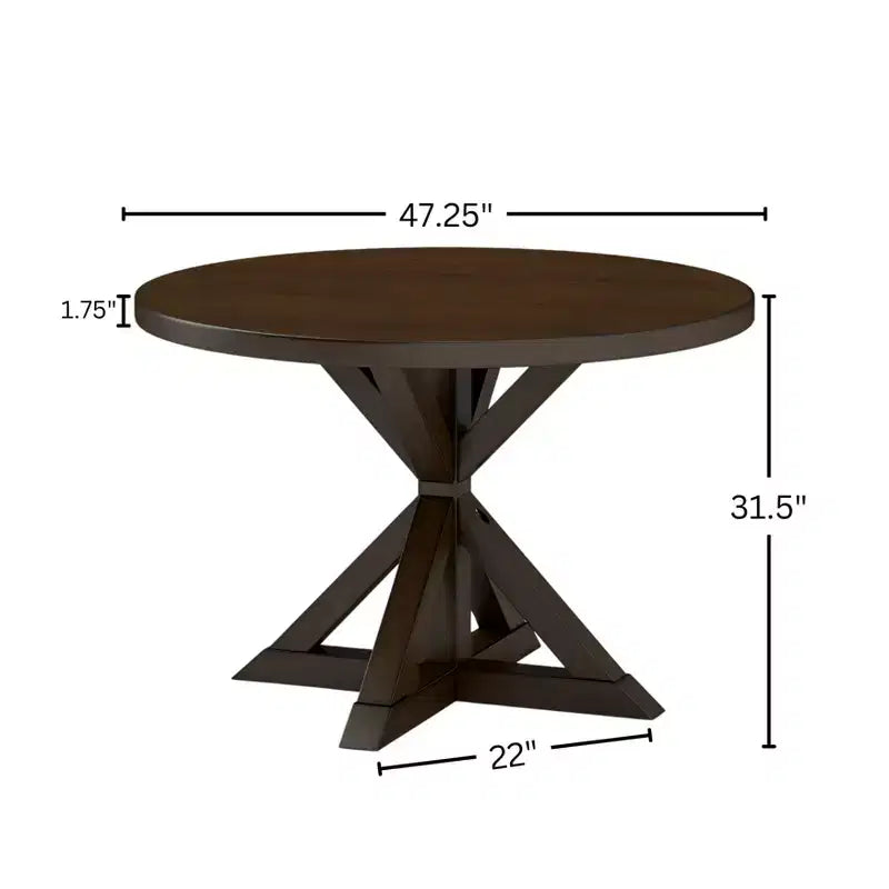 Table à manger Windvale avec piètement en croix