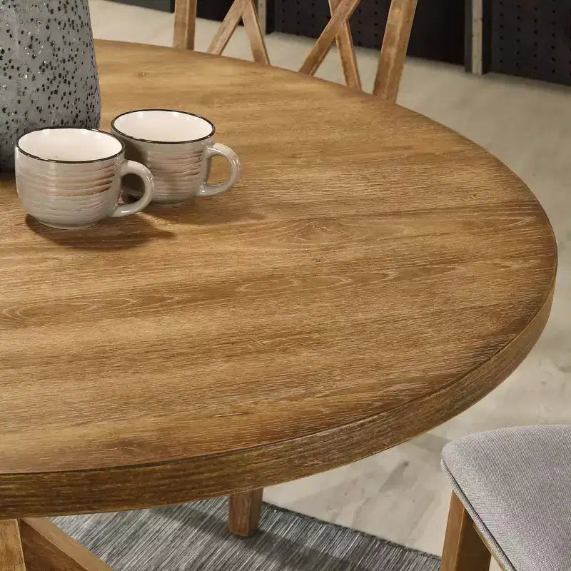 Table à manger Windvale avec piètement en croix