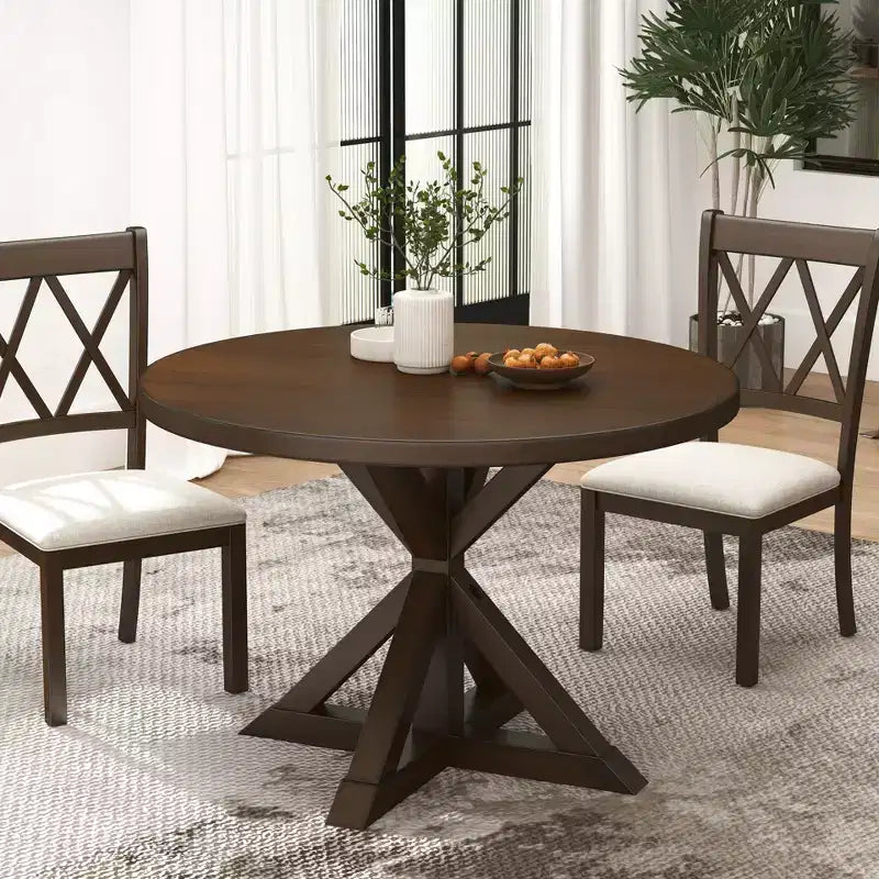 Table à manger Windvale avec piètement en croix