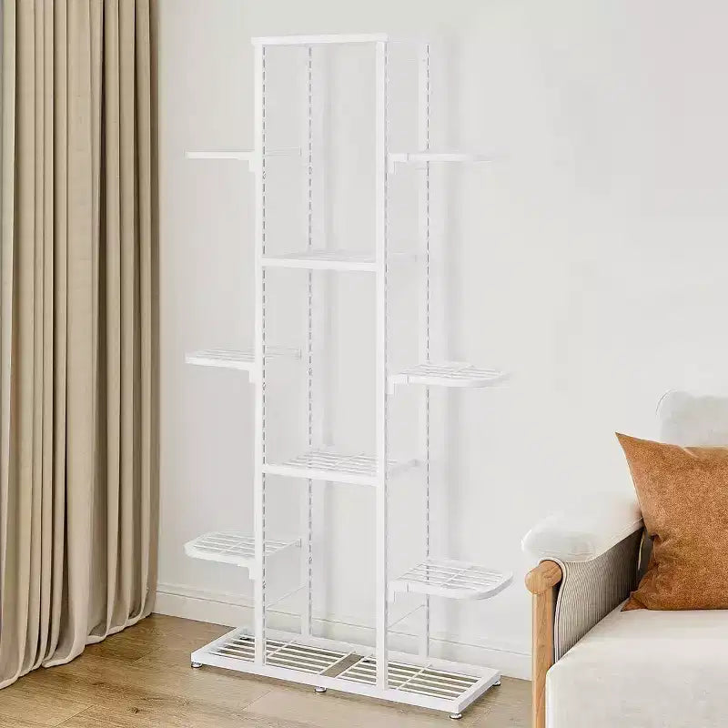 Zstar Support de Plante d'Intérieur et d'Extérieur, Étagère Métallique Étages pour Plantes, Jardinière de Patio Peu Encombrante pour la Décoration Intérieure, Organisation Générale
