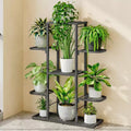 Zstar Plant Stand Indoor & Outdoor, Metal Tiered Shelf for Plants, Space-Saving Patio Plant for Home Decor, General Organization