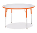 Jonti-Craft Berries Adult Height Color Edge Round Table 42 x 42 in Orange