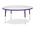 Jonti-Craft Berries Elementary Height Color Edge Round Table 48 x 48 in Purple