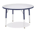 Jonti-Craft Berries Elementary Height Color Edge Round Table (36 x 36) in Blue
