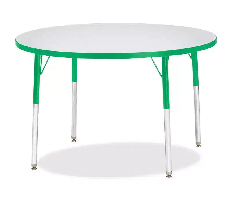 Jonti-Craft Berries Adult Height Color Edge Round Table 42 x 42 in Green