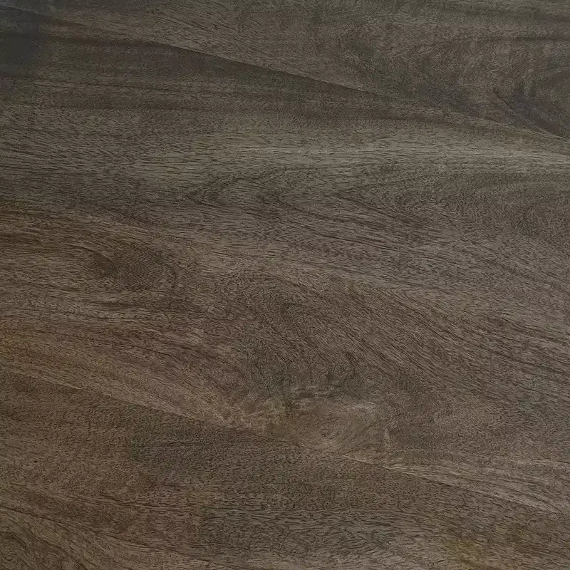 Table d'appoint Royal Hampton de 24 pouces avec forme de tambour ronde, fabrication artisanale en bois de manguier