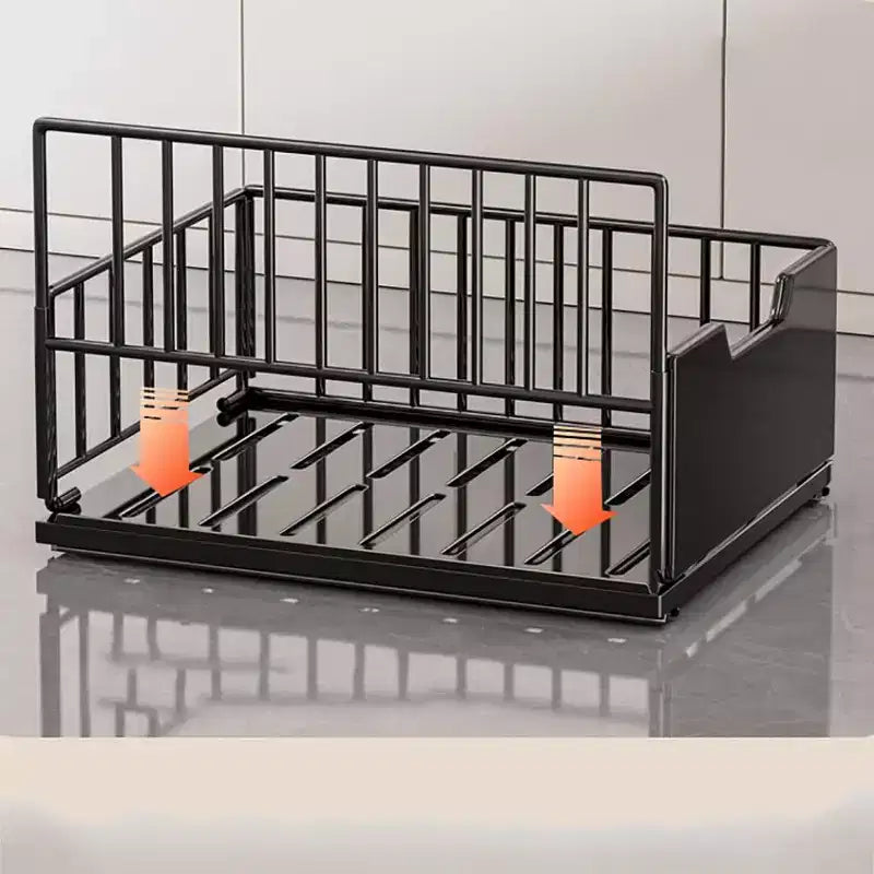 Organisateur de placard coulissant, étagères de rangement extensibles, tiroirs coulissants en métal, tiroirs de rangement de garde-manger, organisateur de meuble de salle de bain