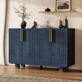 Meuble de rangement moderne Okak avec 4 portes et étagère réglable, buffet en bois avec grand espace de rangement pour salon, salle à manger, cuisine