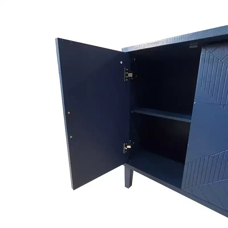 Commode minimaliste Okak à 8 tiroirs, armoire de rangement moderne sans poignée, organiseur large pour chambre parentale, chambre d'enfant ou entrée