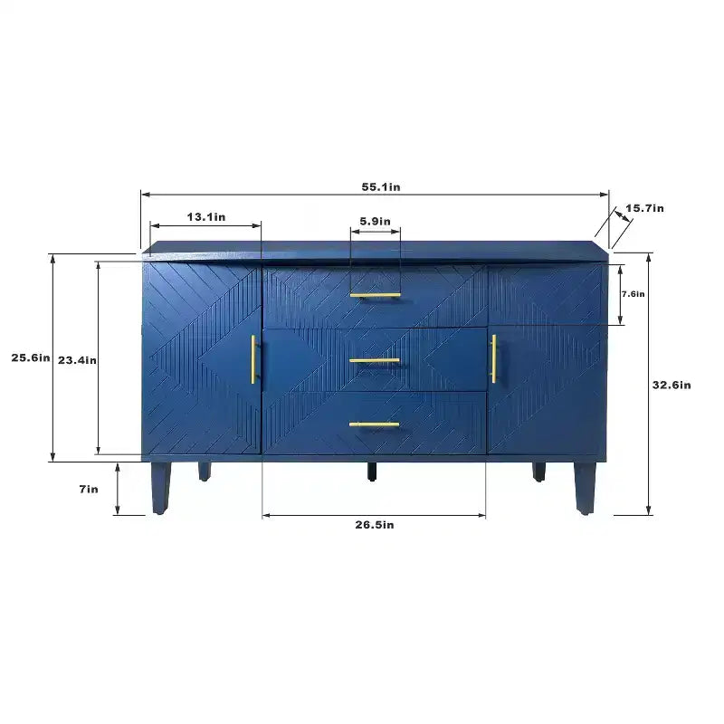 Commode minimaliste Okak à 8 tiroirs, armoire de rangement moderne sans poignée, organiseur large pour chambre parentale, chambre d'enfant ou entrée
