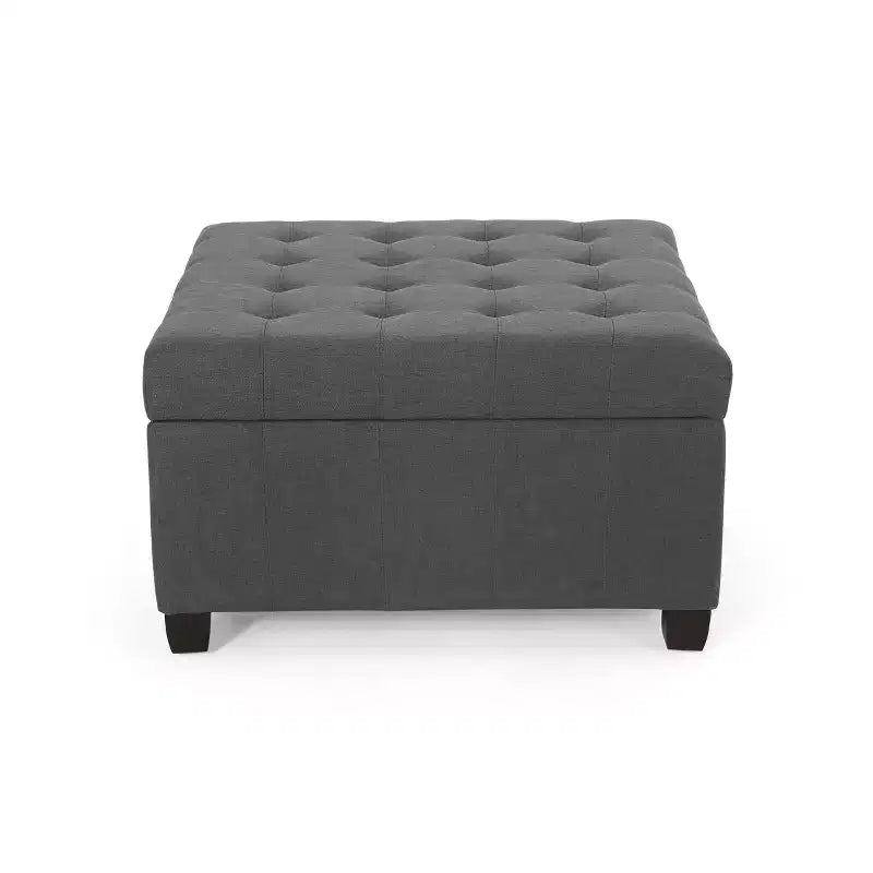 Banc ottoman de rangement carré Okak Exquisite, table basse, repose-pieds rembourré capitonné pour canapé, salon, chambre, entrée