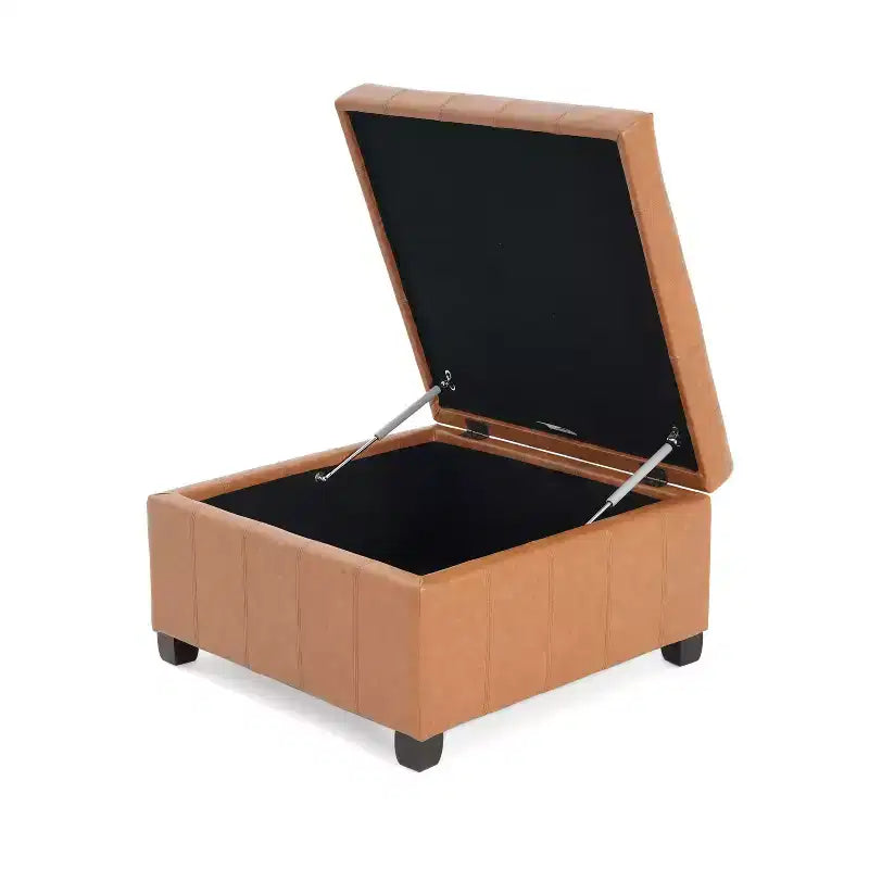 Banc ottoman de rangement carré Okak Exquisite, table basse, repose-pieds rembourré capitonné pour canapé, salon, chambre, entrée
