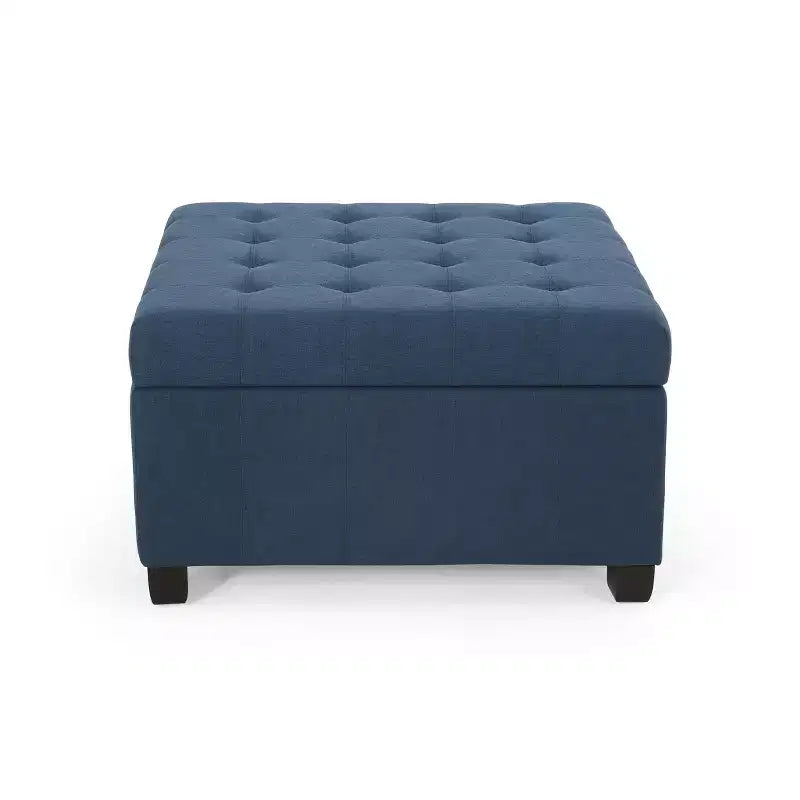 Banc ottoman de rangement carré Okak Exquisite, table basse, repose-pieds rembourré capitonné pour canapé, salon, chambre, entrée