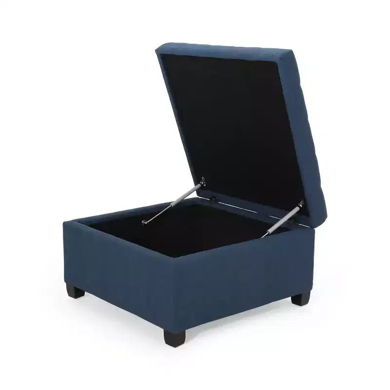 Banc ottoman de rangement carré Okak Exquisite, table basse, repose-pieds rembourré capitonné pour canapé, salon, chambre, entrée