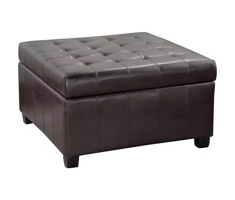 Banc ottoman de rangement carré Okak Exquisite, table basse, repose-pieds rembourré capitonné pour canapé, salon, chambre, entrée