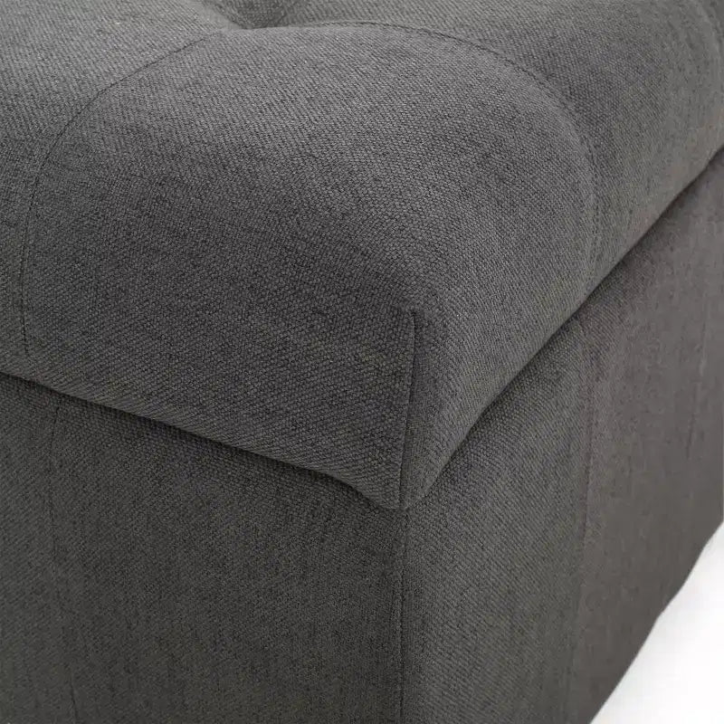 Banc ottoman de rangement carré Okak Exquisite, table basse, repose-pieds rembourré capitonné pour canapé, salon, chambre, entrée