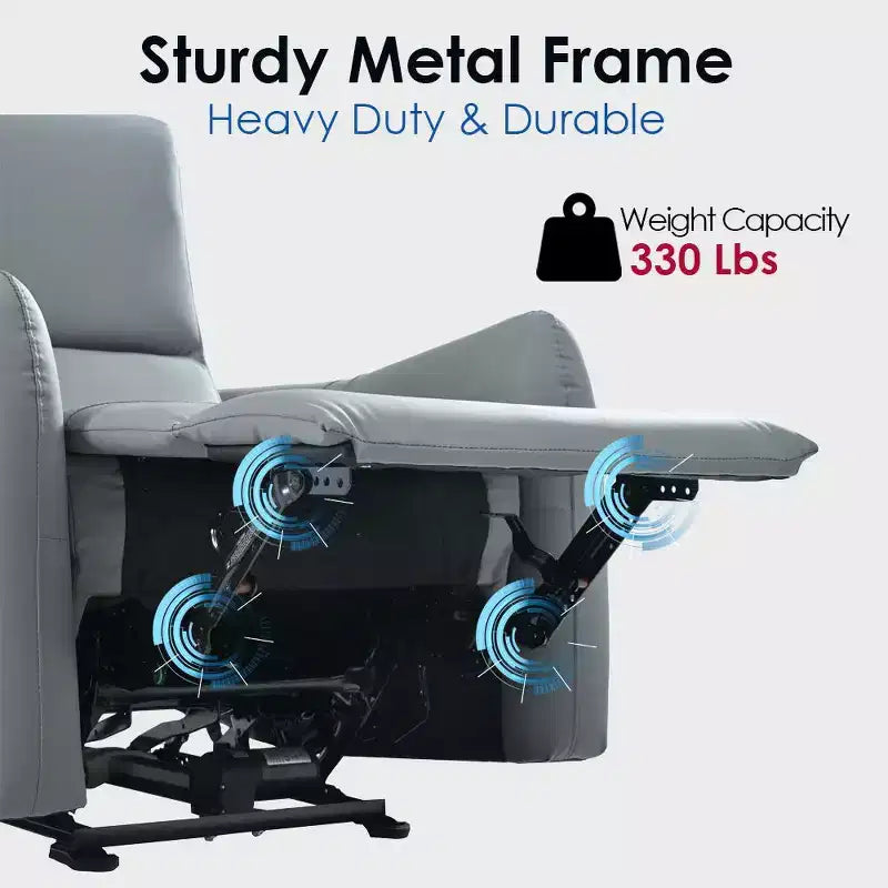 Okak Fauteuil inclinable électrique Fauteuil d'appoint inclinable mural avec port USB Fauteuil inclinable pour salon chambre