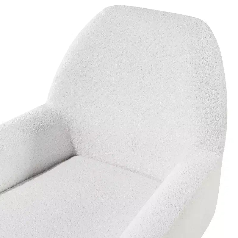 Okak Chaise d'appoint élégante, fauteuil de lecture pour salon avec coussin moelleux, fauteuil Prince Mid-Century avec pieds en bois massif pour bureau et chambre