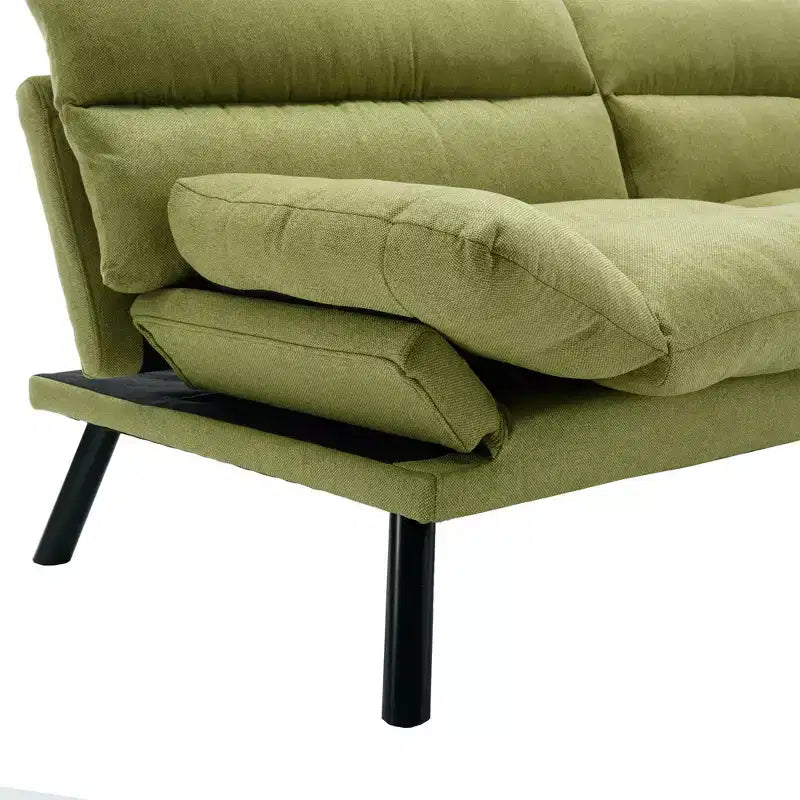 Canapé-lit futon moderne Okak, canapé-lit convertible pour petits appartements, salon