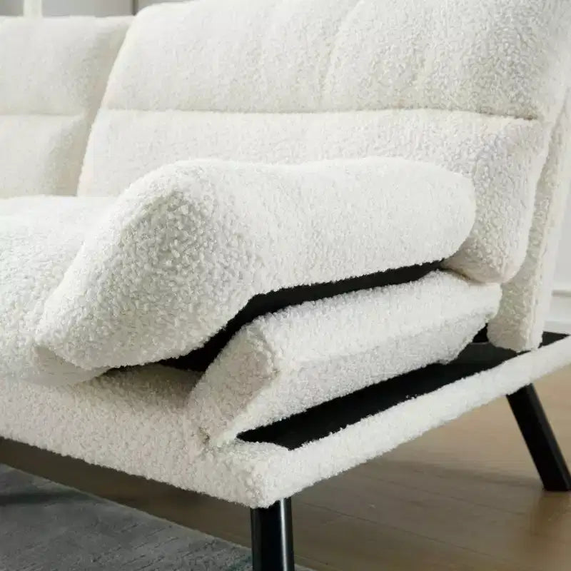 Canapé-lit futon moderne Okak, canapé-lit convertible pour petits appartements, salon