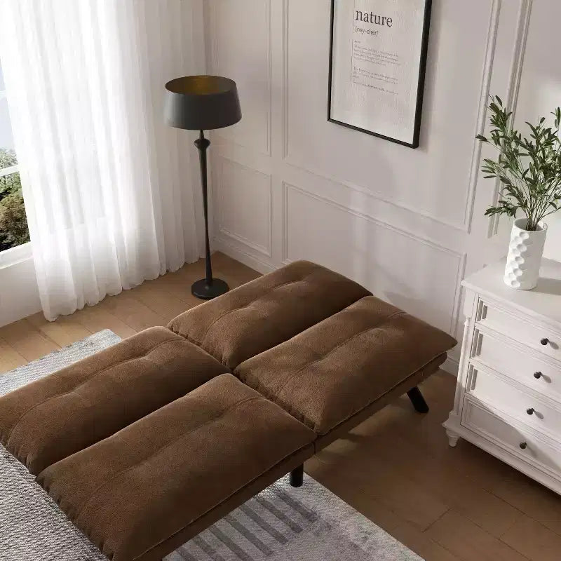 Canapé-lit futon moderne Okak, canapé-lit convertible pour petits appartements, salon