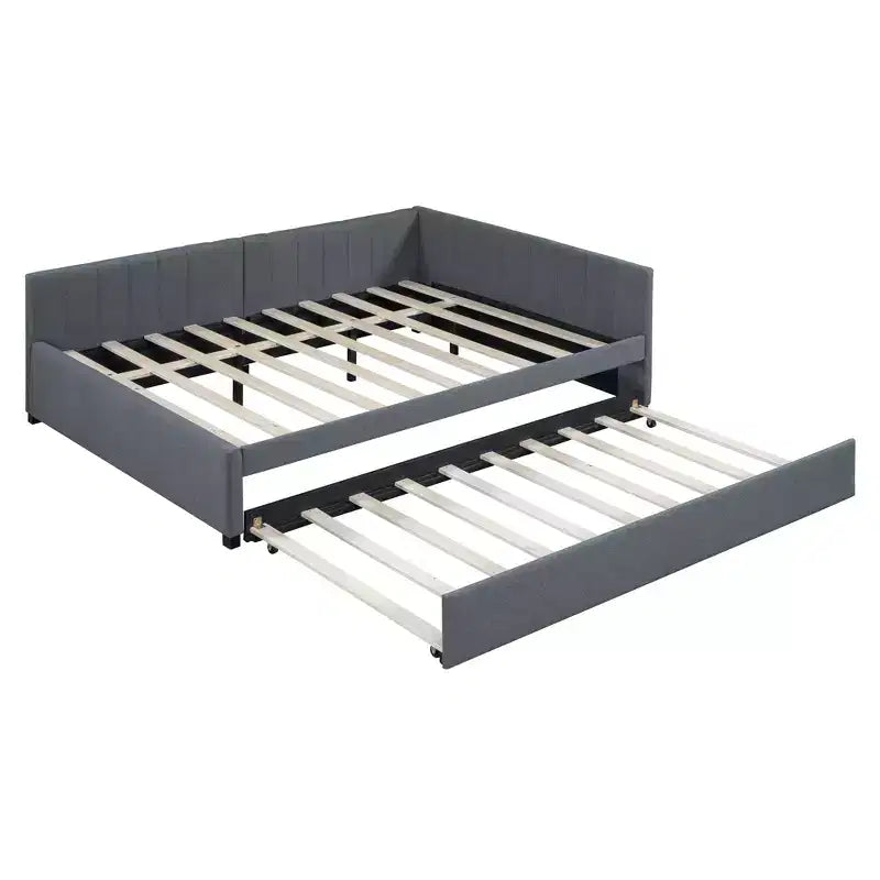 Canapé-lit rembourré pleine grandeur Whisen avec lit gigogne
