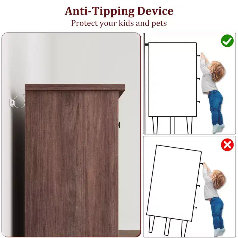 Garvee 5 Commode pour Chambre, Grande Commode à Tiroirs de 105 cm avec Rangement Autonome, Coffre de Rangement en Bois pour Salon, Chambre